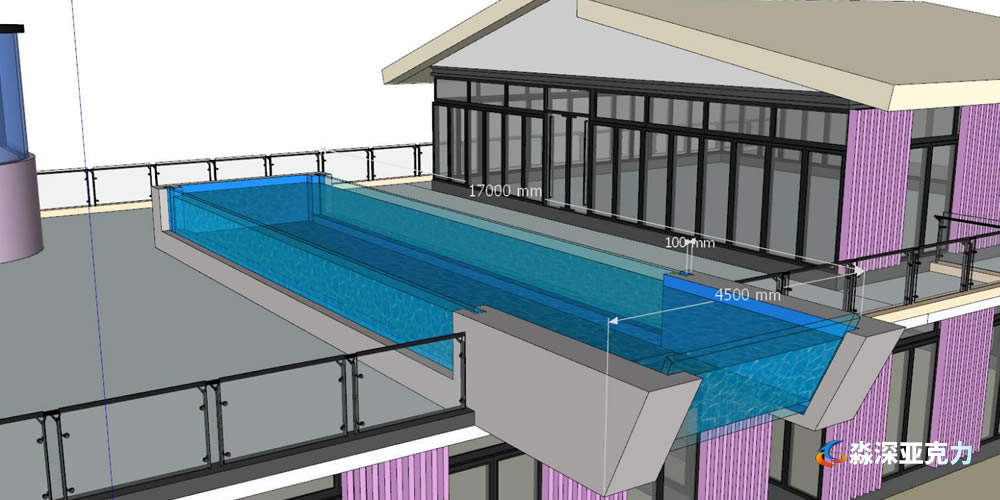 亚克力游泳池效果图