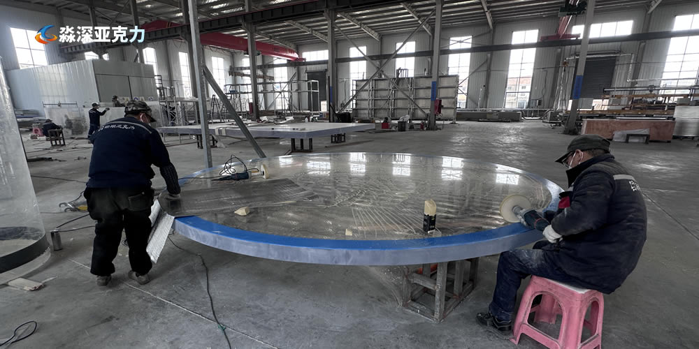 圆形亚克力游泳池底板