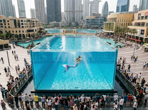 深蓝之窗-亚克力深潜水池，把海洋馆搬进你的场馆