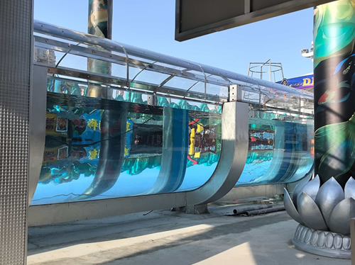 郑州万事大集美人鱼表演池放水调试成功