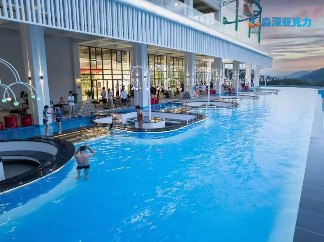 亚克力透明游泳池底板